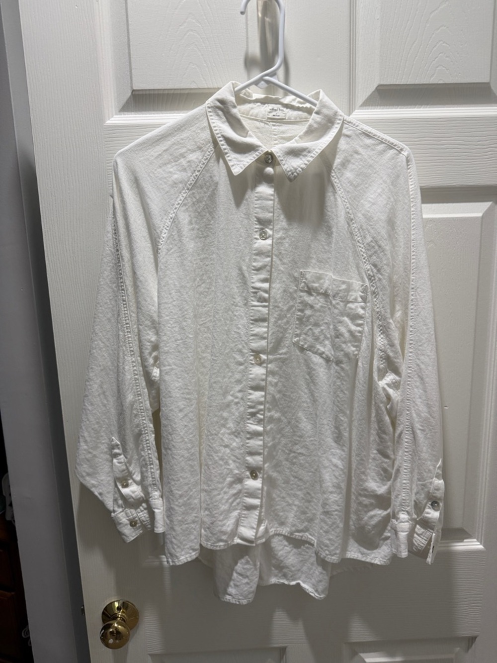 Wilfred White Casual Button-Down Shirt